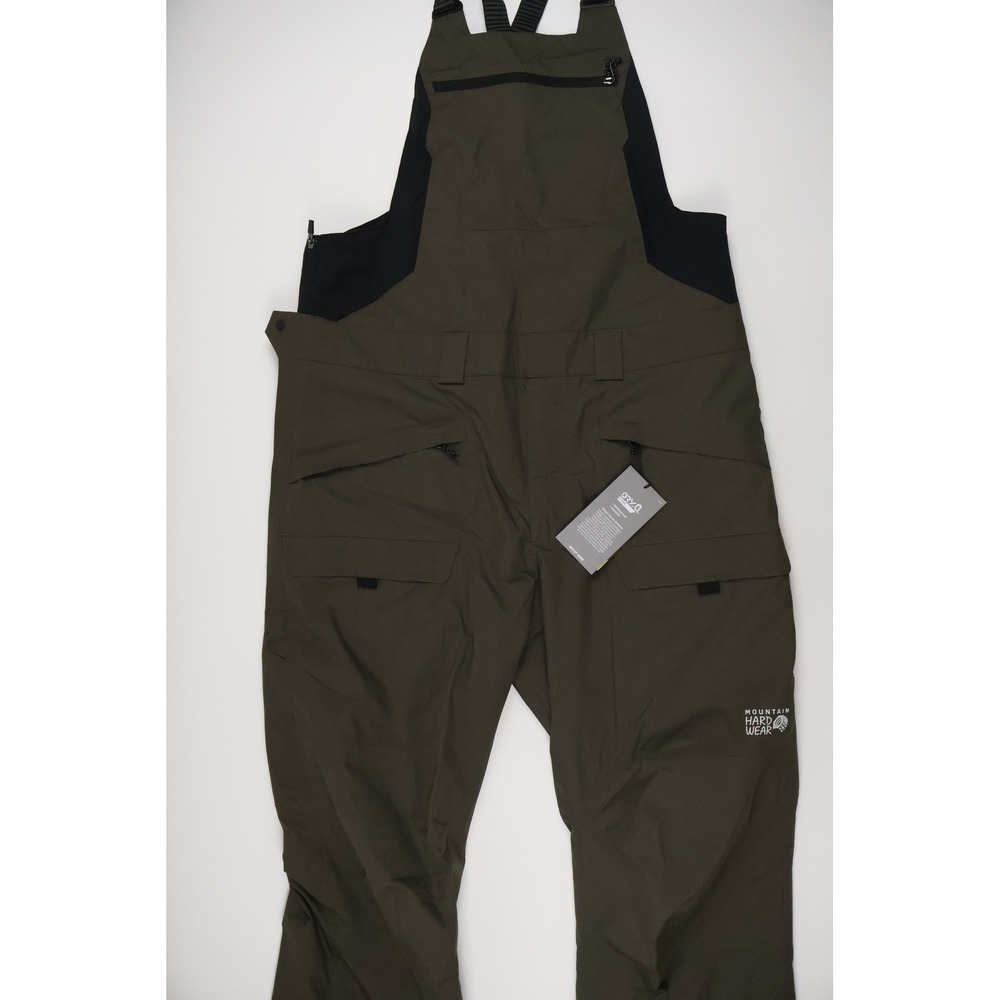 Mountain Hardwear FireFall Bib Pants Shark Green XL NWT MSRP 249